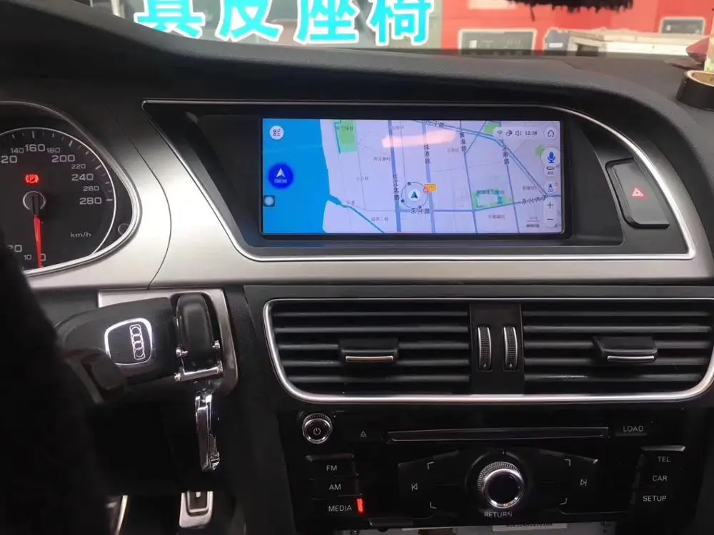 Cheap COIKA 8.8" Android 8.1 System Car IPS Touch Screen Stereom For Audi A4 2009-2016 With 2+32G RAM GPS Navi WIFI Google Carplay 3