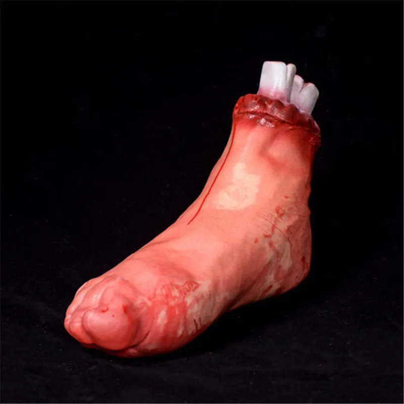 Ужасная шутка с разбитым пальцем на руку и на ногу в крови, игрушки для Хэллоуина, украшения для Хэллоуина, новые устройства для разбитой руки