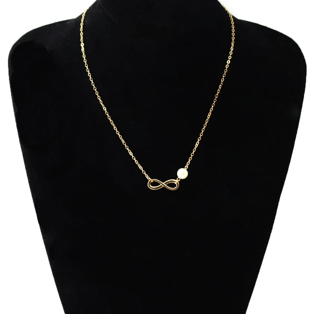 

Fashion Letter Pearl Pendant Choker Chain Necklace Women Exquisite Personality Long Clavicle Necklace