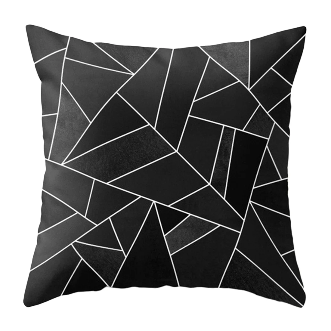 45*45 cm Colorful Geometric Cushion Cover Polyester Pillow Case Black And White Home Decorative Pillows Cover For Sofa Car - Цвет: 5