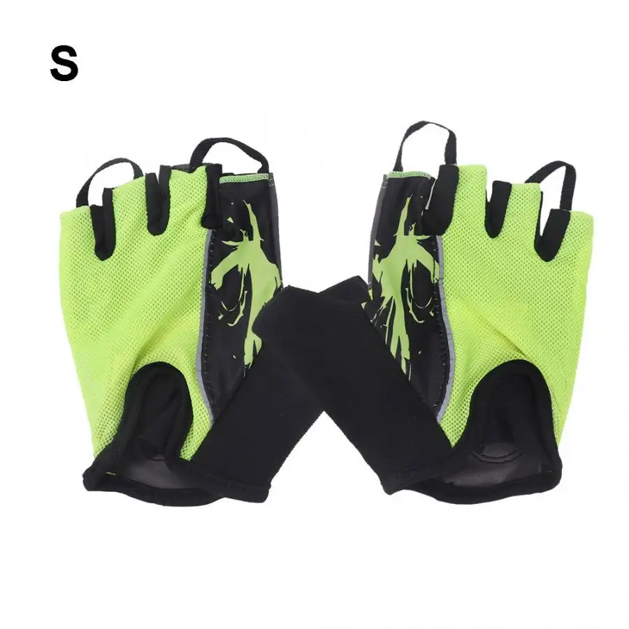 Half Finger bicycle gloves 1 Pair Bike Half Finger Silicone Pad Gloves Protective Gear Mountain Cycling Accessory(S) cycling