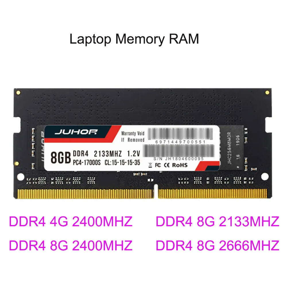 Оперативная память DDR4 DDR3 DDR3L, объемом памяти 4 ГБ/8 ГБ 1600/2400/2666/2133 МГц Тип интерфейса 260pin напряжение памяти 1,2 V оперативной памяти для ноутбука Тетрадь