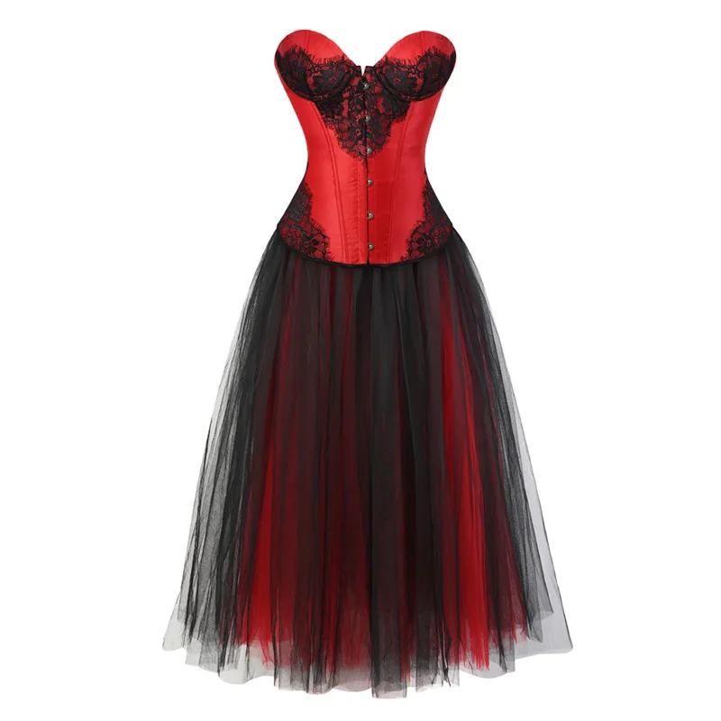 corset skirt long