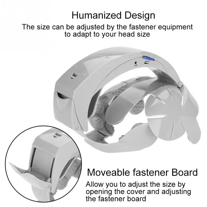  Electric Vibration Head Massager Hair Loss Prevention Device Scalp Acupuncture Relaxation Massage M