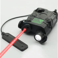 AN/PEQ-15 Red Dot Laser White LED Flashlight 270 Lumens for Standard 20mm rail Night Vision Hunting Rifle Battery Case Element