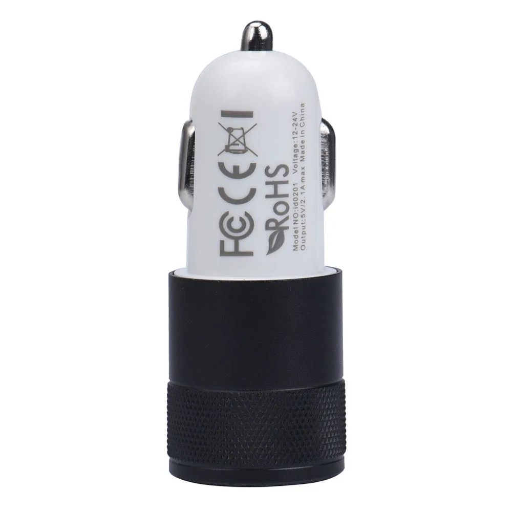 2.1A24W 2-Port Smart USB Quick Charge Car Charger (4)