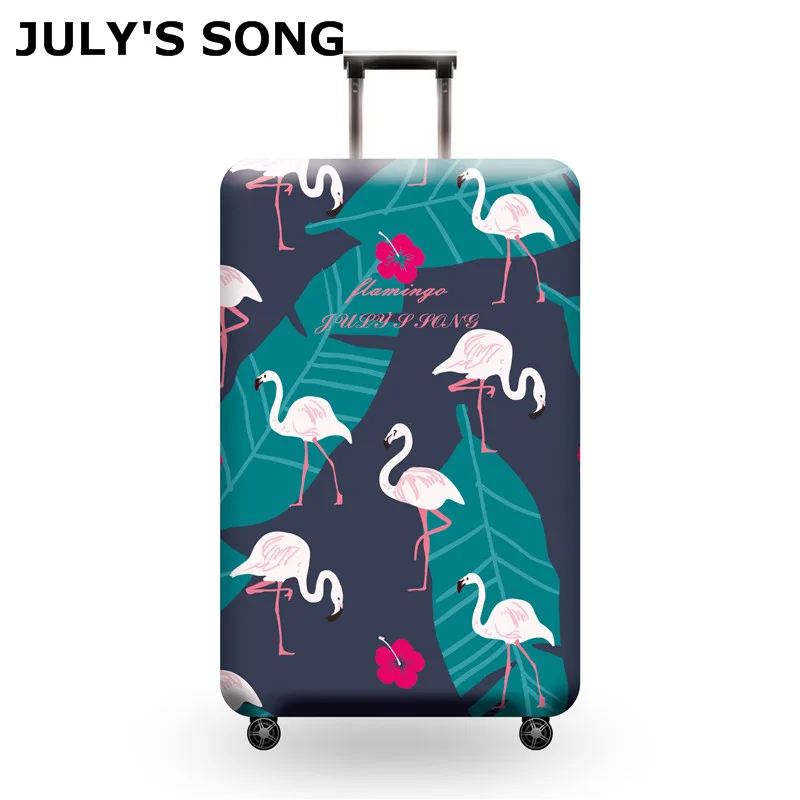 JULY'S SONG Flamingo Suitcase Elastic Protective Cover Luggage Cover Travel Accessories 18 32