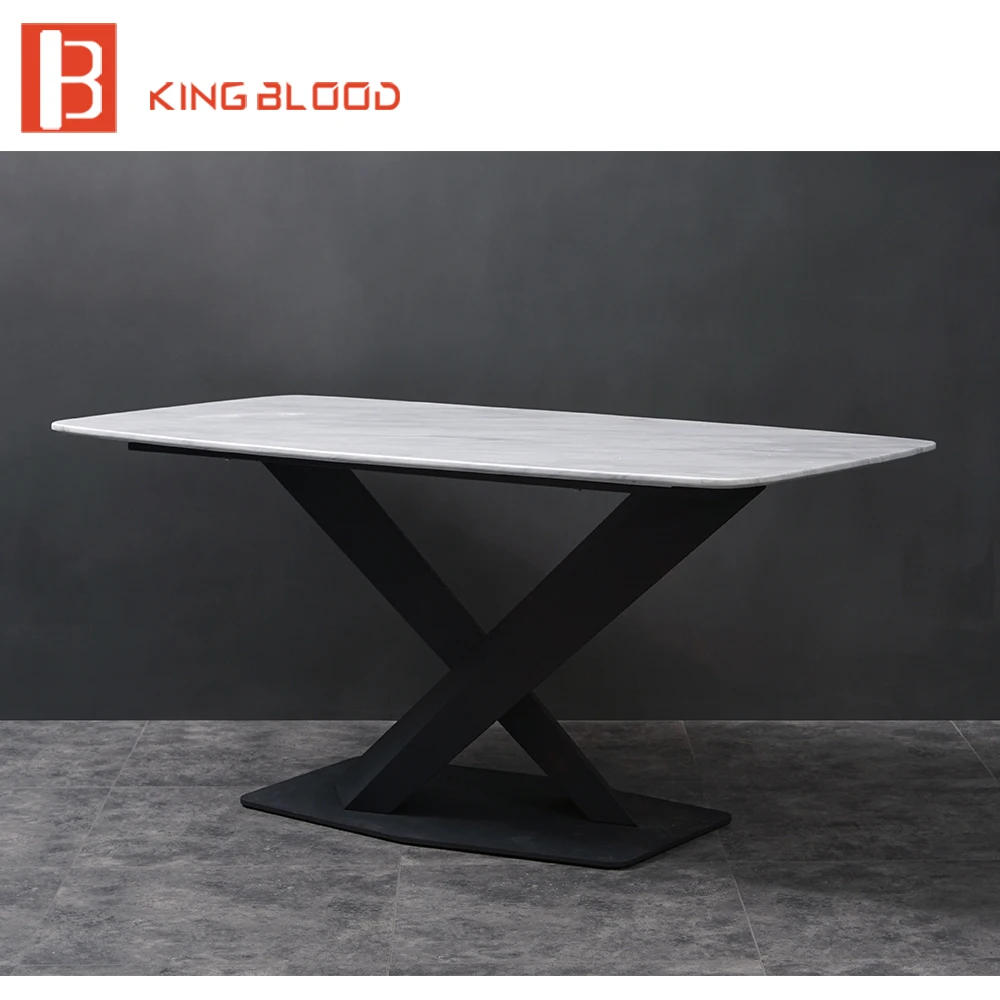 home furniture general use and living room marble dining table set