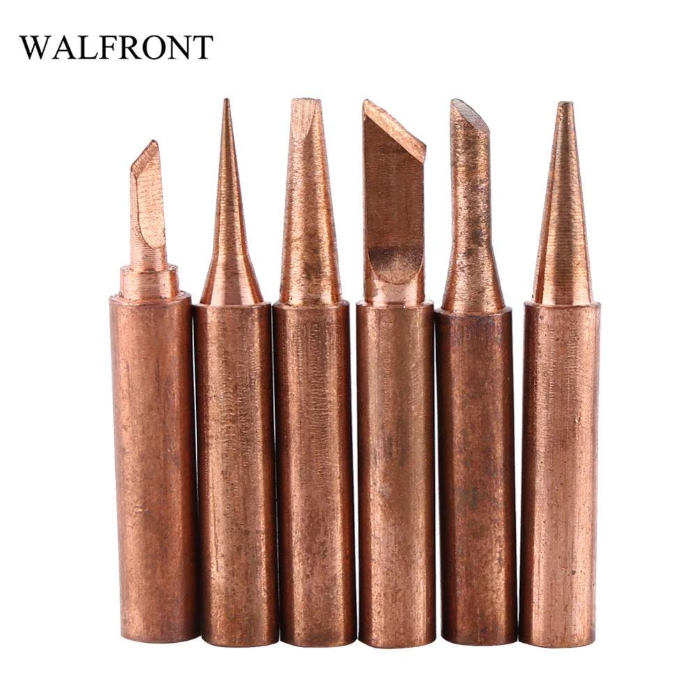 6pcs/lot 200480 Degree Pure Copper 900mt Soldering Iron Tip Leadfree