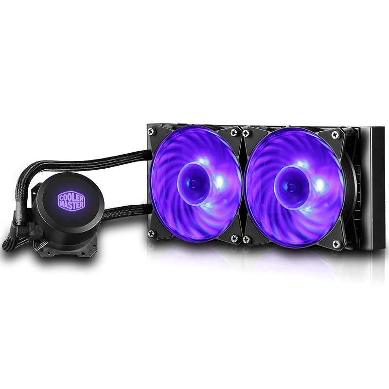 Кулер Cooler Master B120 B240 cpu кулер для воды 120 мм RGB тихий вентилятор для Intel 1151 1155 1156 2011 2066 AMD AM4 AM3 cpu жидкостное охлаждение