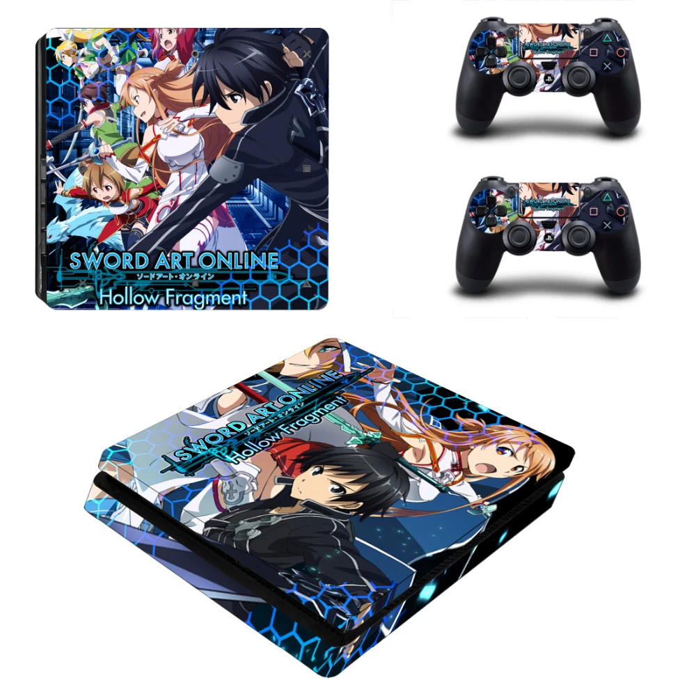 Sword Art Online Sao Ps4 Slim Skin Sticker Decal For Sony Playstation 4 Console And Controller Skin Ps4 Slim Skins Sticker Vinyl Stickers Aliexpress