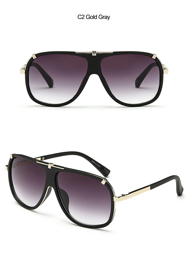 2018 AviatorOversized Goggle Square Sunglasses (9)
