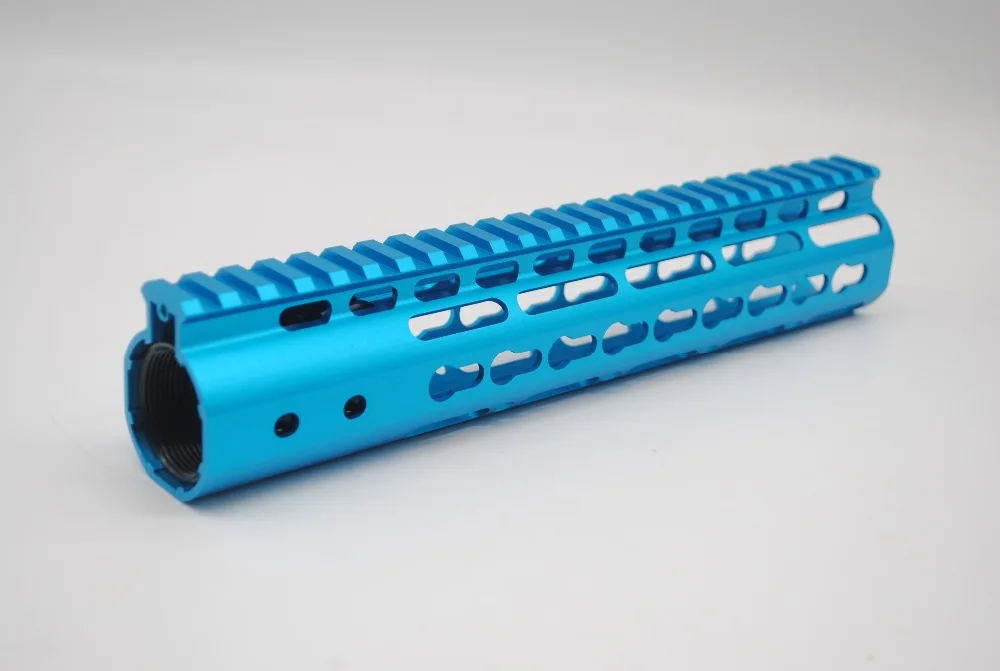 

10'' inch Length Keymod Handguard Free Float Rail Mount System Ultralight Hand Guard BLUE Free Shipping