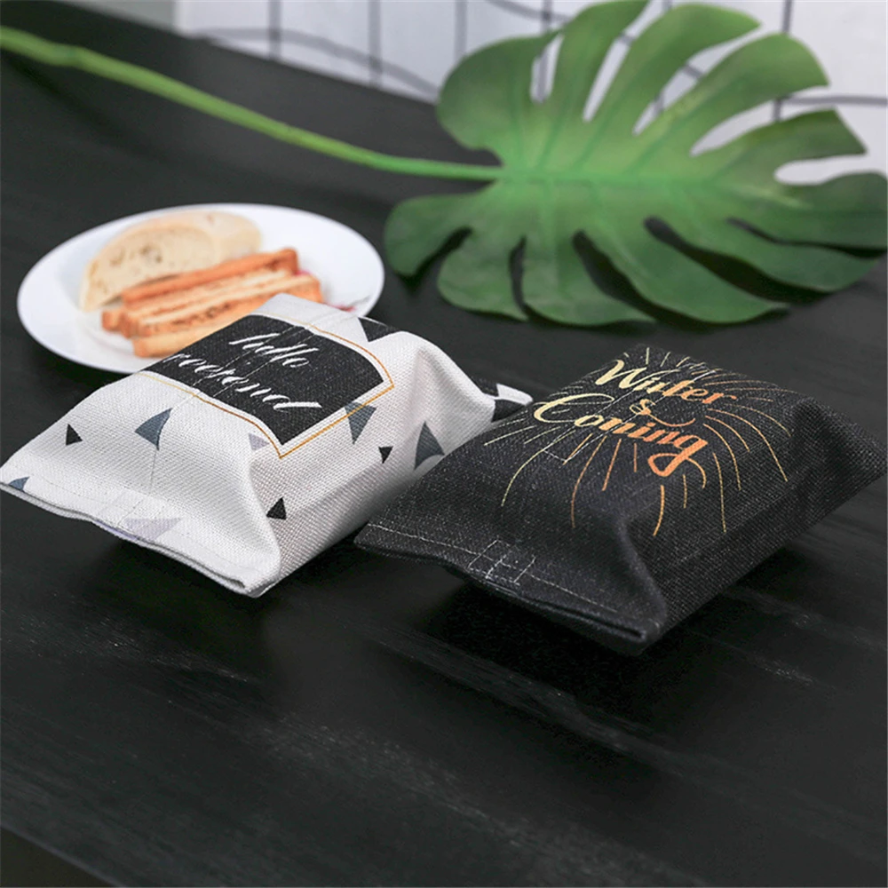 

Minimalist Tissue Storage Bag Scandinavian Nordic Chic Paper Tower Bag Organizer Draw Paper Storage Bag Container for Home Car