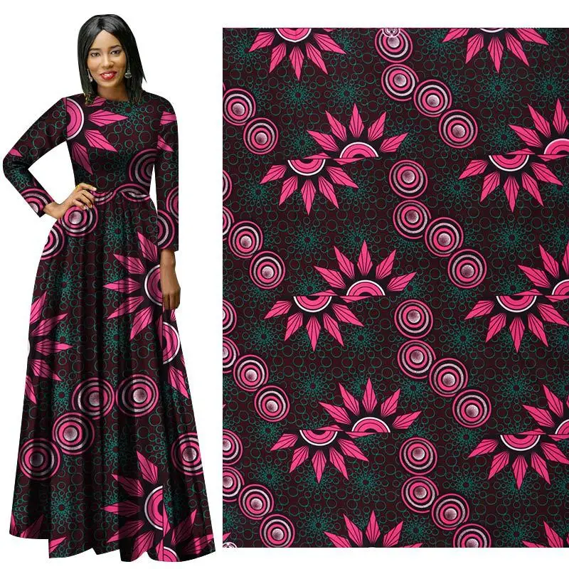 

Fall and Winter 2019 New Full Polyester Plain Printed Cloth 112-114 Width ankara african wax print fabric 100% Polyester