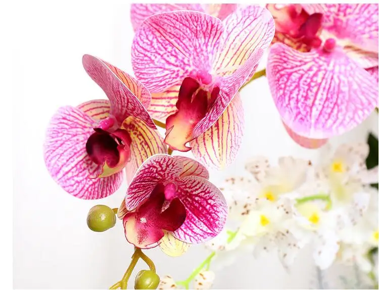 Креативная бабочка Орхидея искусственный цветок керамический орнамент украшение дома офисная настольная керамическая ваза фигурка фаленопсиса