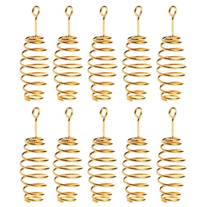 

10 Pcs/Set Fishing Bait Spring Lure Inline Hanging Tackle Stainless Steel Feeder