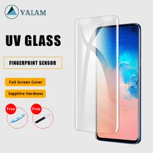 VALAM-Protector de vidrio templado con pegamento completo para Samsung S10, cubierta completa Nano, líquido, transparente, para Samsung S10 Plus