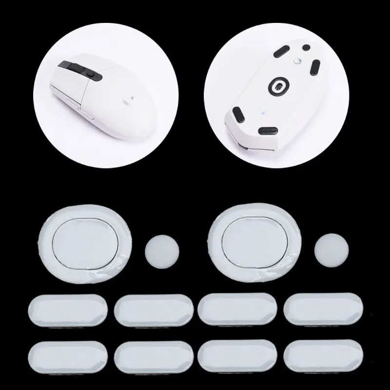 

2 Sets/pack Gaming Mouse Feet Mouse Skate For Logitech G304 G305 Mouse White Teflon Mouse Glides Curve Edge C26