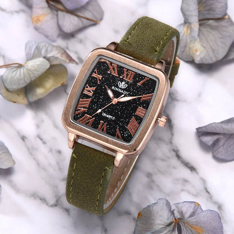 

1 Pcs Women Lady Wrist Quartz Watch PU Leather Adjustable Strap Fashion Birthday Gift LL@17