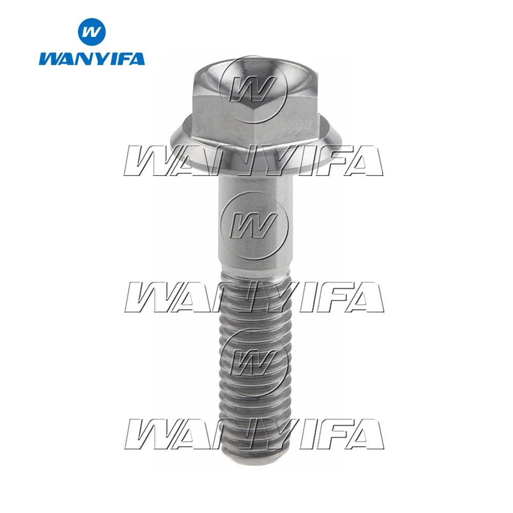 Титановый Ti болт Wanyifa DIN6921 M8x20 25 30 35 40 мм фланцевая головка с шестигранной головкой