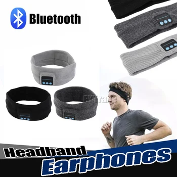 

50PCS/Lot Music Sports Phone Call Answer Wireless Bluetooth Music Headband Magic Earphone mic mp3 Headwear Hat Free Shipping