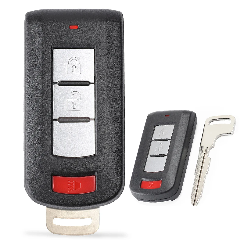 KEYECU 315 МГц ID46 PCF7952 чип OUC644M-KEY-N 2+ 1 3 кнопки дистанционного брелока для Mitsubishi Lancer Outlander с нерезанным лезвием