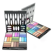 27 цветов Палитра теней для век Профессиональный мерцающий блеск Тени для век макияж Палитра с кисточкой матовый телесный Somkey косметика для глаз комплект