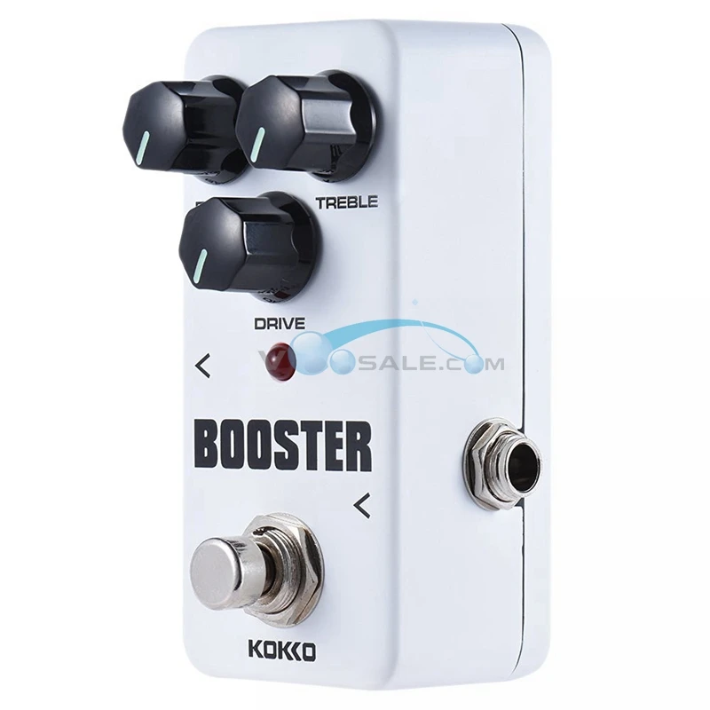 KOKKO FBS2 Booster 2 Band EQ Guitar Effect Pedal Mini Portable With Aluminum Alloy Shell DC9V