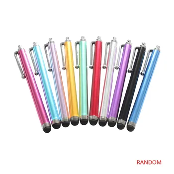 

1 Piece 11cm Random Color Metal Touch Pen Touch Screen Stylus for iPad Kindle Galaxy Tablet Smart Phone Capacitor Stylus Pens