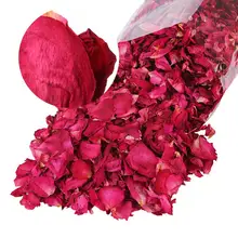50 г/пакет сухие Лепестки розы Живой Цветок тела спа ванна снимает ароматный красный Китай