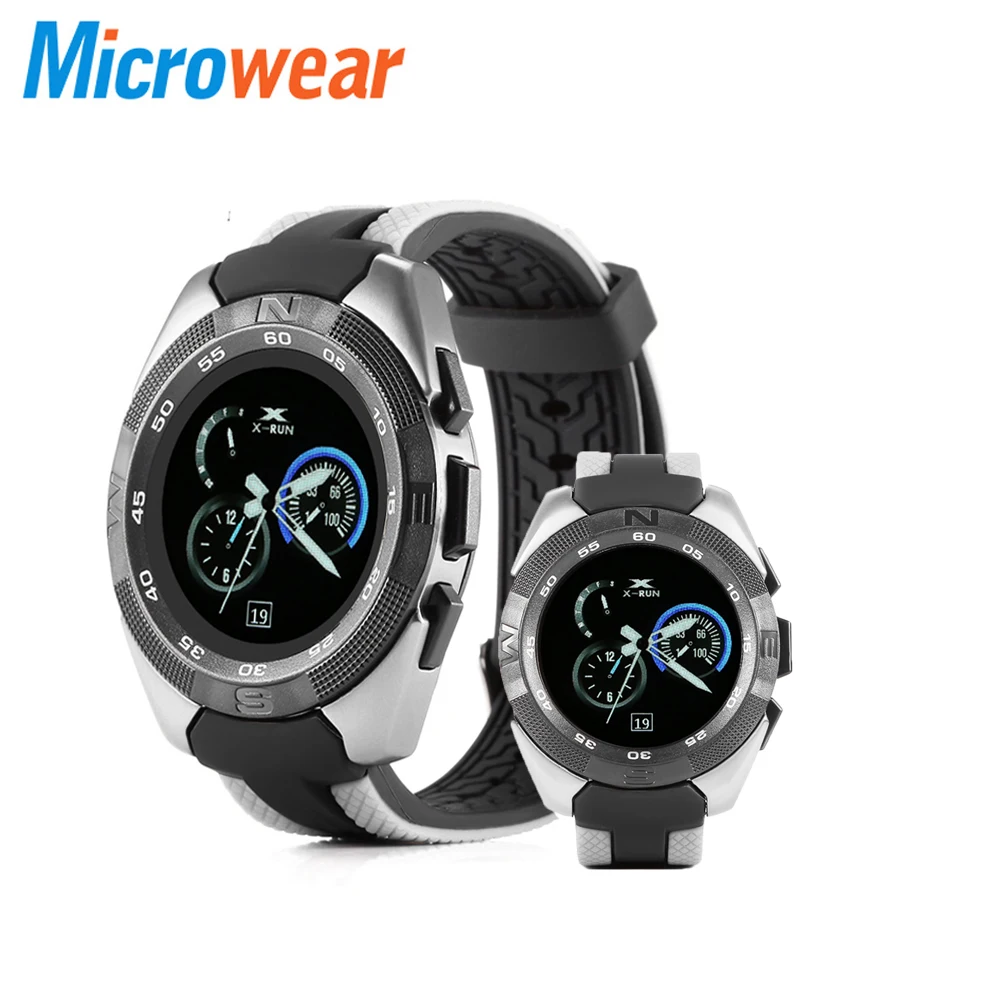 

Microwear L3 Sports Smart Watch Ultra-thin Dial Heart Rate Monitor Remote Control Call Reminder Smartwatch for IOS Android Phone