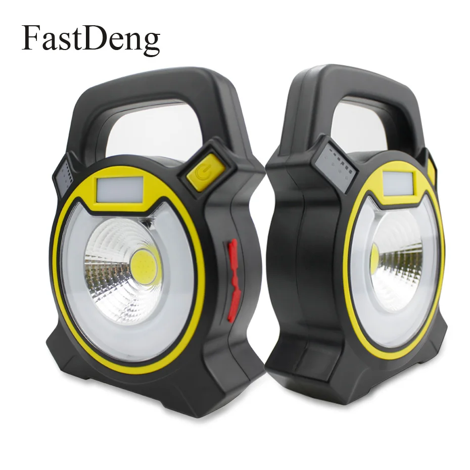 

Projecteur Led Exterieur Usb Rechargeable Portable Spotlight 15W Cob Led Spotlight Floodlight Lamp Field Site Venue Car Lighting