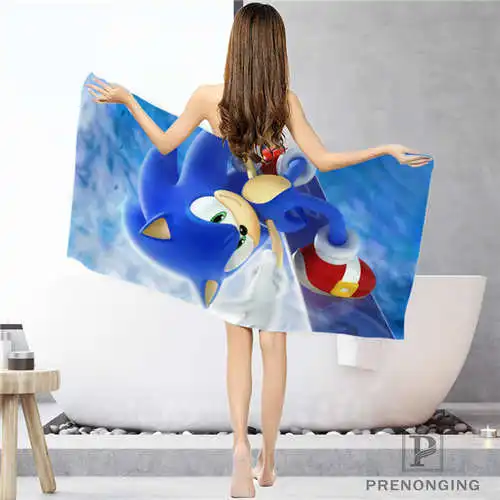 Custom sonic the hedgehog Bathroom Washcloth Towels Face Towel/Bath