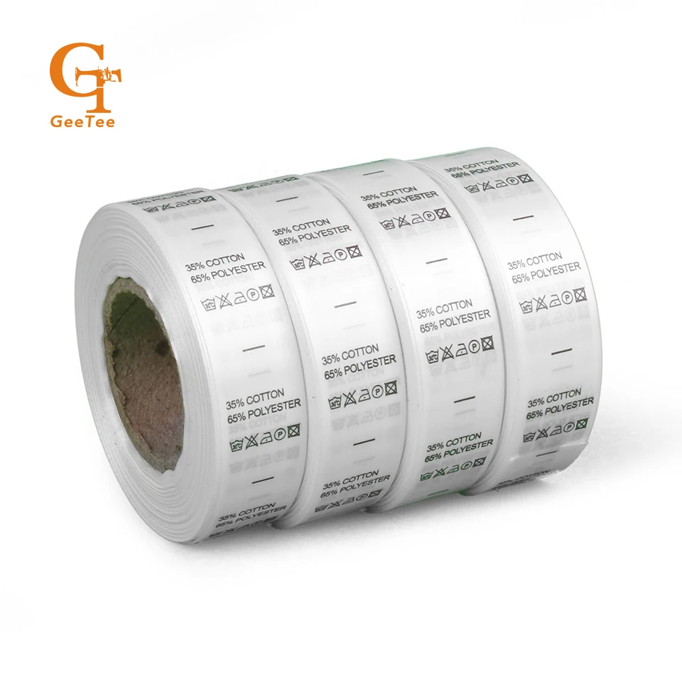 

1000pcs Ingredient care labels in stock /non-woven fabric garment printed wash label care lables free shipping