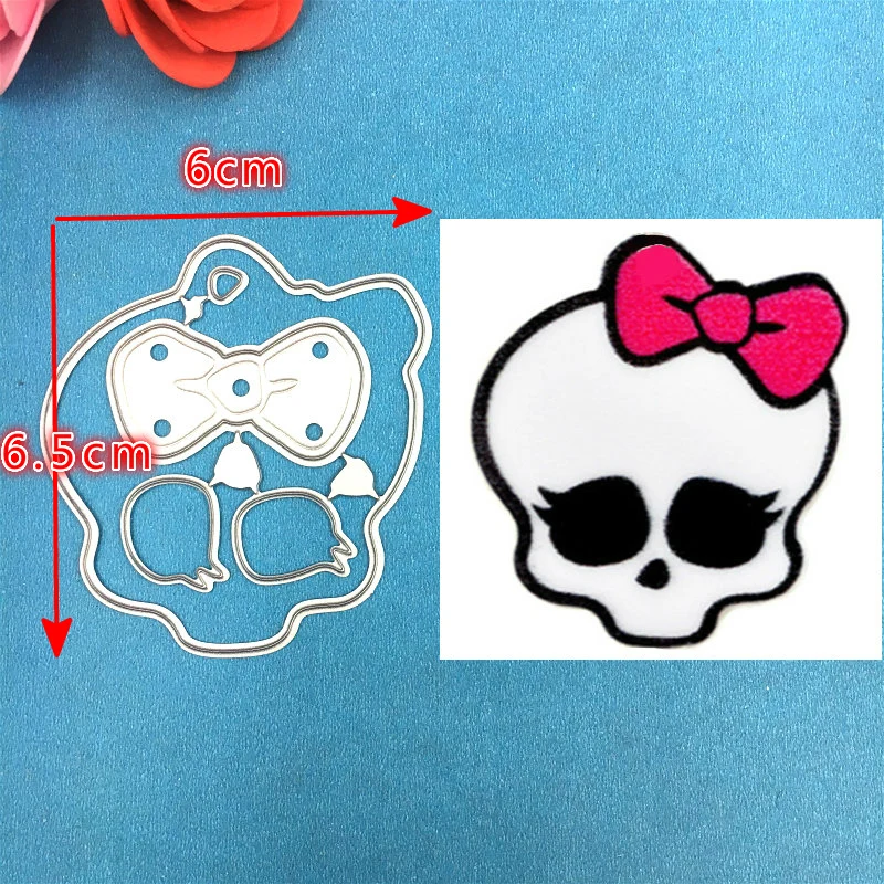 

1PCS monster high cutting die+1PCS carft Tag Stencil For DIY Scrapbook Paper Card Decorative Craft Embossing Die Cuts