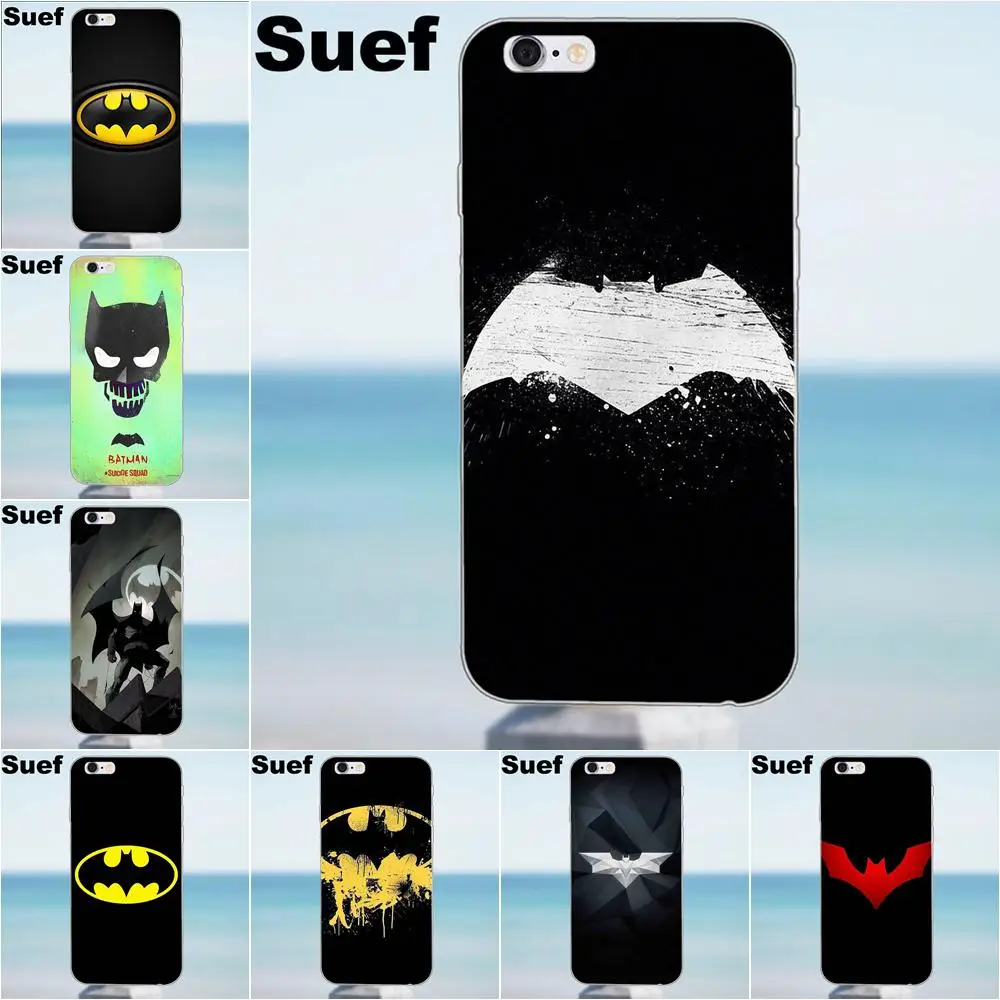 

Suef Super Hero Batman Logo TPU Coque Case For iPhone X 4 4S 5 5S 5C SE 6 6S 7 8 Plus Samsung Galaxy J1 J3 J5 J7 A3 A5 2016 2017