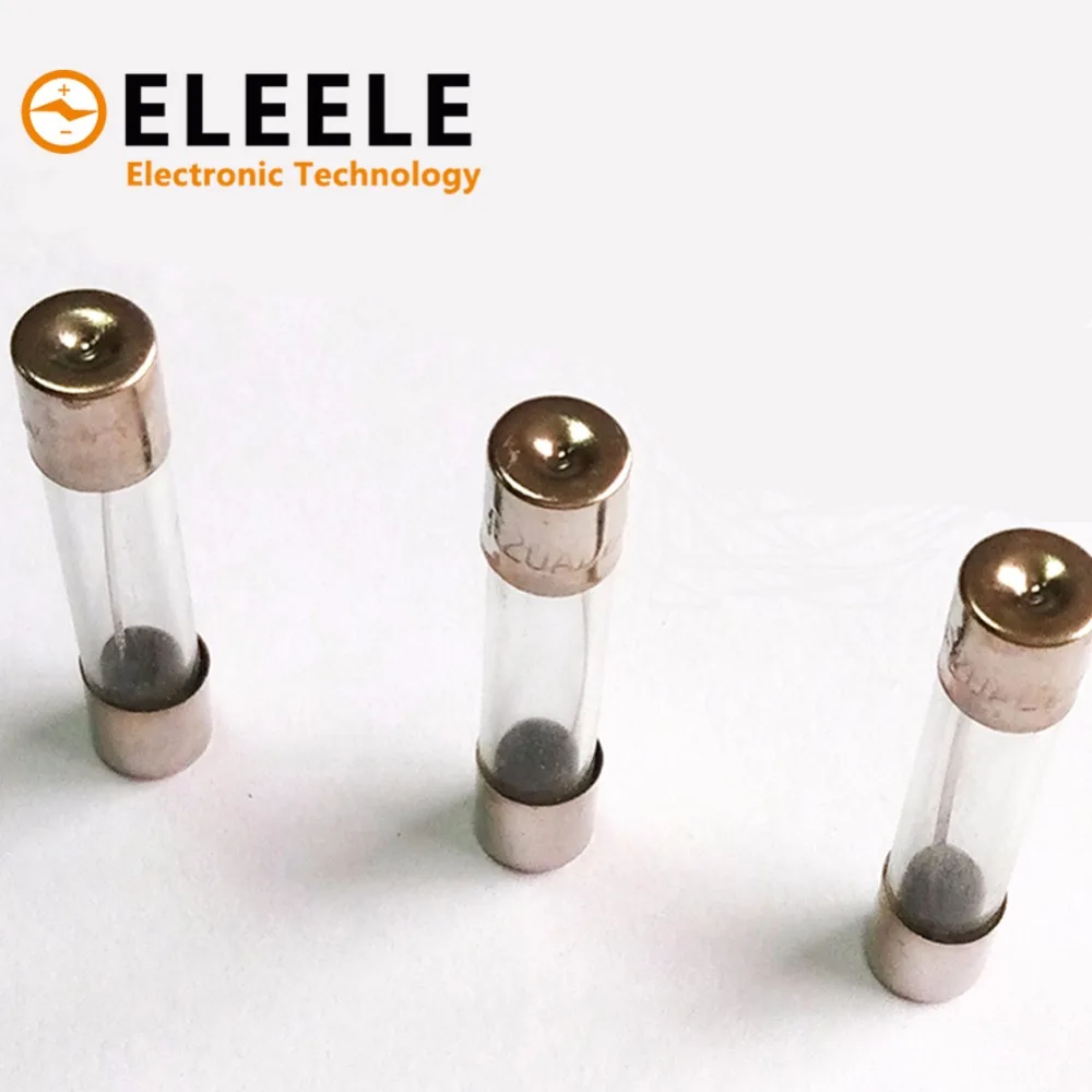 10Pcs 5x20mm Fast Quick Blow Glass Tube Fuse Assorted Kit Fast Blow Glass Fuses 1A 2A 3A 5A 6A