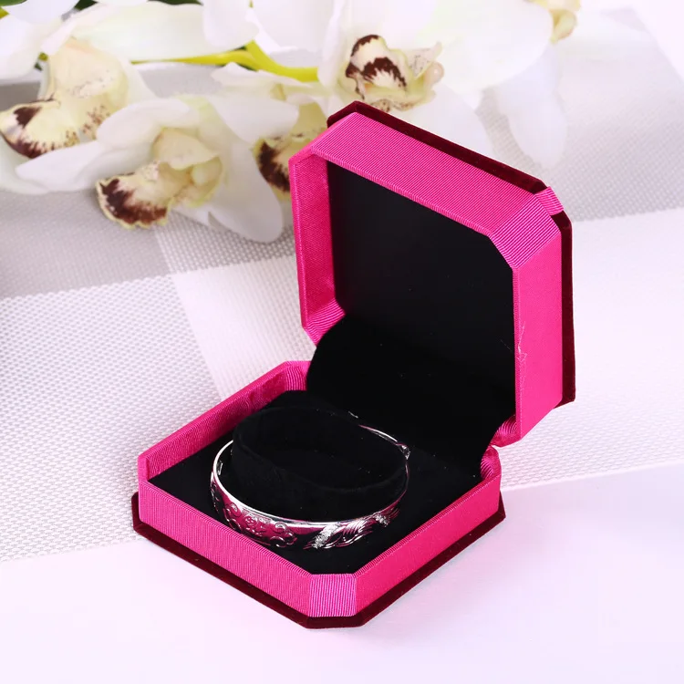 100pcs/lot Custom jewelry box jewelry gift box Shenzhen high grade velvet Bangle Bracelet