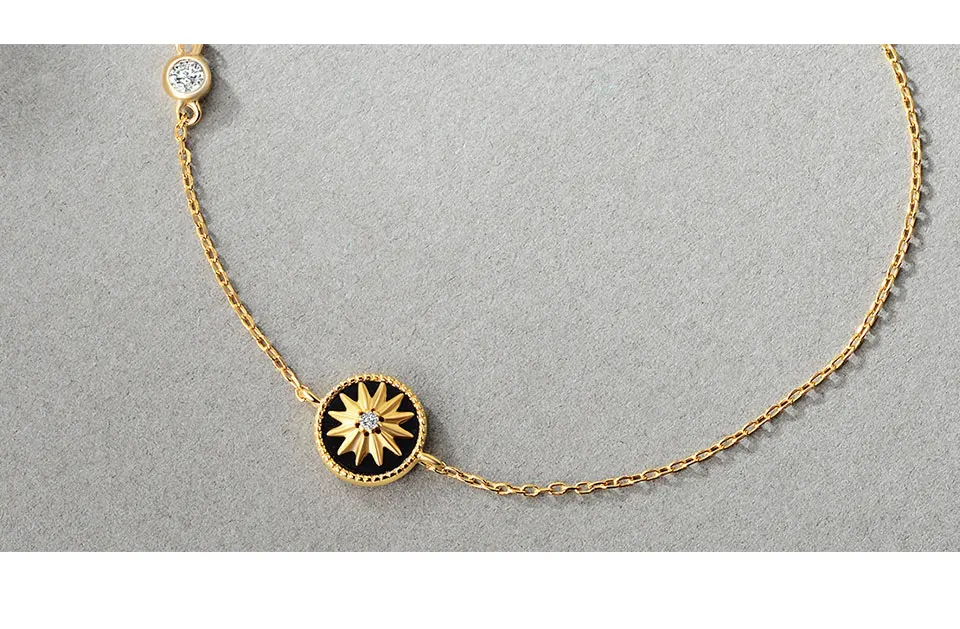 Ювелирные изделия, 925 пробы, серебряная звезда, агат, 18 К, позолоченные ожерелья, серьги-гвоздики, браслет, ювелирные наборы для женщин