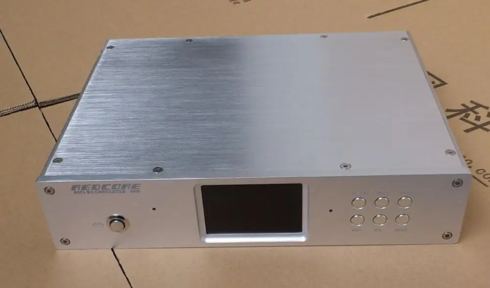 Red core Double AD1955 DAC full Aluminum enclosure/decoder chassis BOX ...