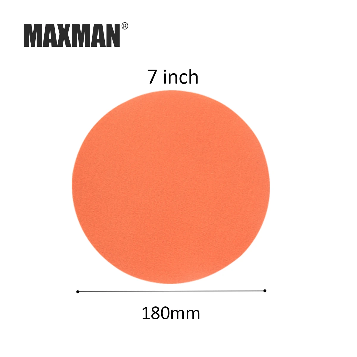 MAXMAN 5Pcs/lot 7Inches Sandpaper Hook Loop Dry Wet/Dry Flocking Sanding Disc for Polishing Sanding Pad Rotary Tools Accessories