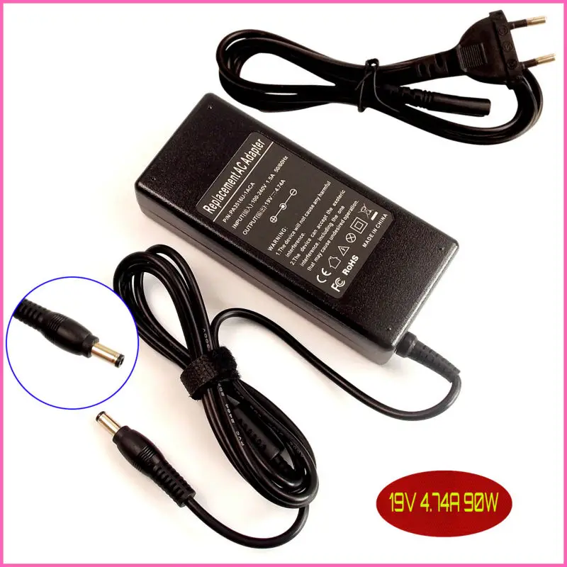 19 V 4.74A адаптер переменного тока питания для ноутбука Зарядное устройство Шнур питания для Fujitsu Amilo N-3530 N3530 N-6110 N6110 T900AC N6110 N6210