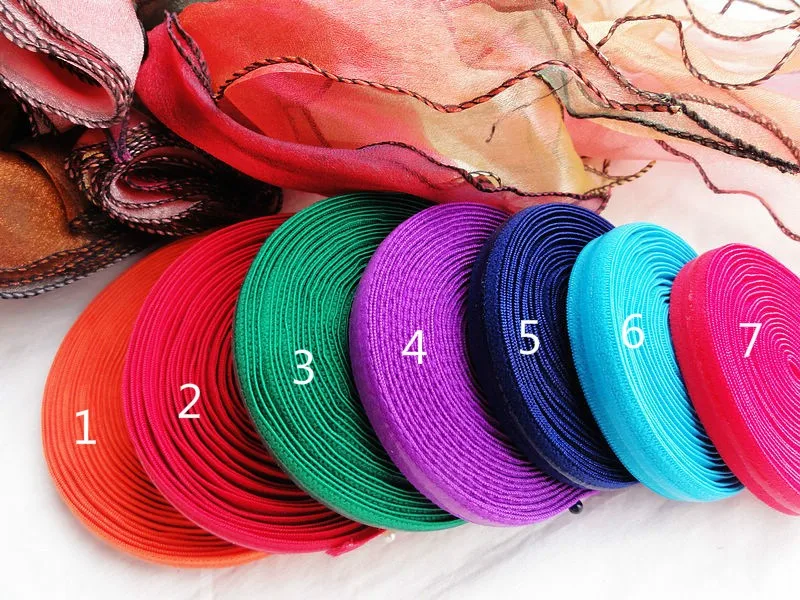 

Colorful 5M 1.2CM Width,Silicone Width 0.3cm Non-slip Elastic Band For Tailor Sewing DIY Bra Strap Elastic Webbing Accessories