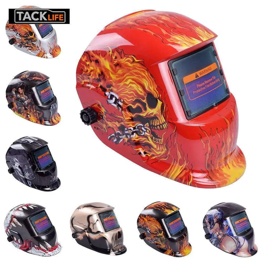 New Solar Auto Darkening LCD Welding Mask Tig Mig Electric Welding Helmet Mask Cap Sale Soldering Supplies