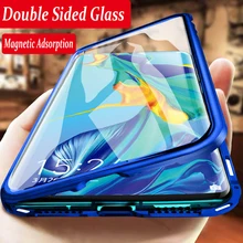 360 Полный Магнитный чехол для телефона Huawei P30 NOVA 5 Pro Mate 20x P20 двусторонний стеклянный чехол металлический бампер Honor 9X20 10 8X чехол