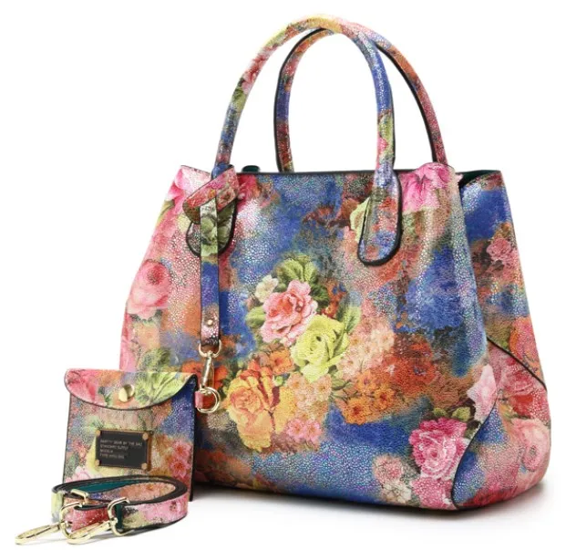 Arliwwi брендовые Роскошные блестящие радужные цветные дизайнерские сумки-шопперы для женщин женские Сумки из искусственной кожи высокого качества - Цвет: Розовый