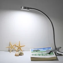 Современные светодио дный светодиодные настольные лампы креативные настольные лампы прикроватная лампа Защита светодио дный глаз светодиодная 6 Вт Гибкая с зажимом теплая/белая в одном свете