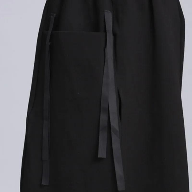 Европейские осенние женские прямые юбки с высокой талией, однотонные свободные женские модные брендовые Весенние новые уличные юбки с эластичным поясом