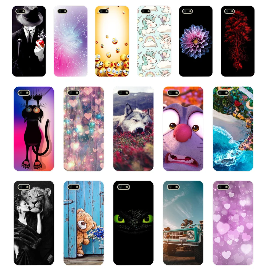 

C Silicone case For Huawei Honor 7A Case 5.45" inch Soft Phone Case Huawei Honor 7A 7 A DUA-L22 Russian Back Cover Coque bumper